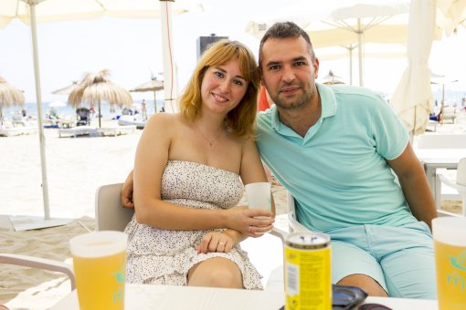 Nosotros Alex y Ana en la primera quedada de blogueros de viajes de Castellón